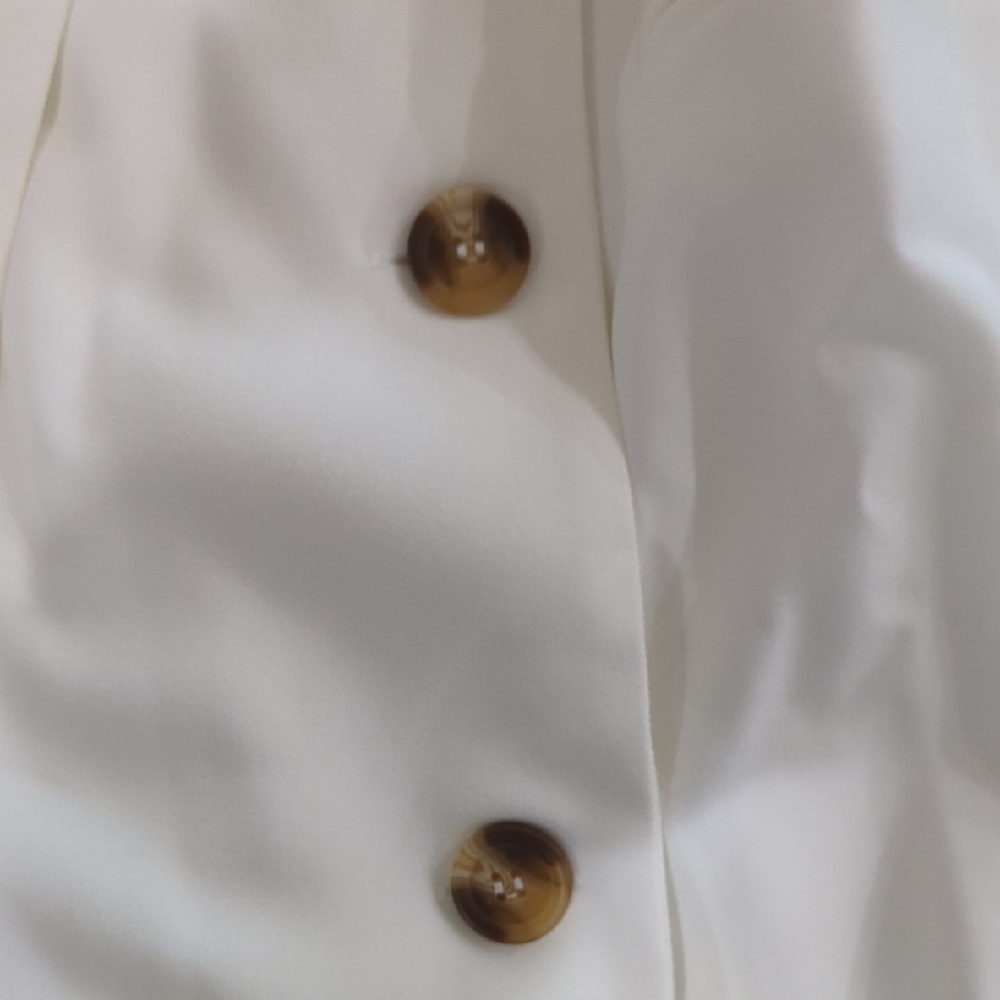 New large womens Forever 21 Cream Trench Coat spring - Picture 5 of 9